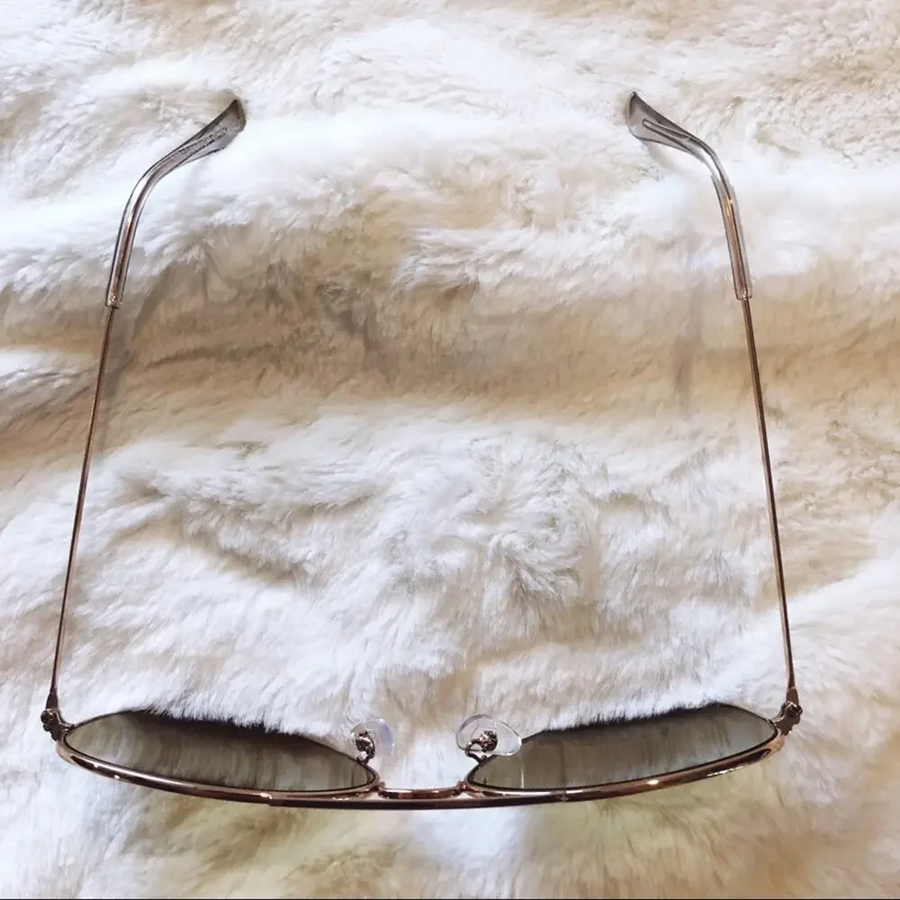 Georgia Light Brown Aviator Sunglasses